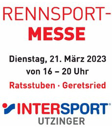 Logo Rennsportmesse Intersport Utzinger 2023